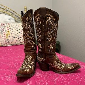 SALE!! Lucchese boots with Swarovski crystals